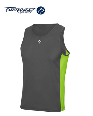 Tempest Charcoal Lime Men's Training Vest